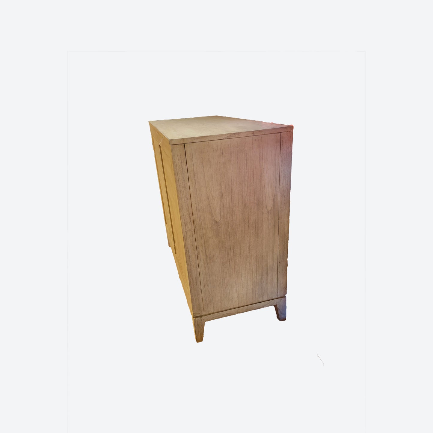 LIGHT GRAY 3D COUNTOUR HANDMADE CENTER CONSOLE TABLE - SK- SKU 1001