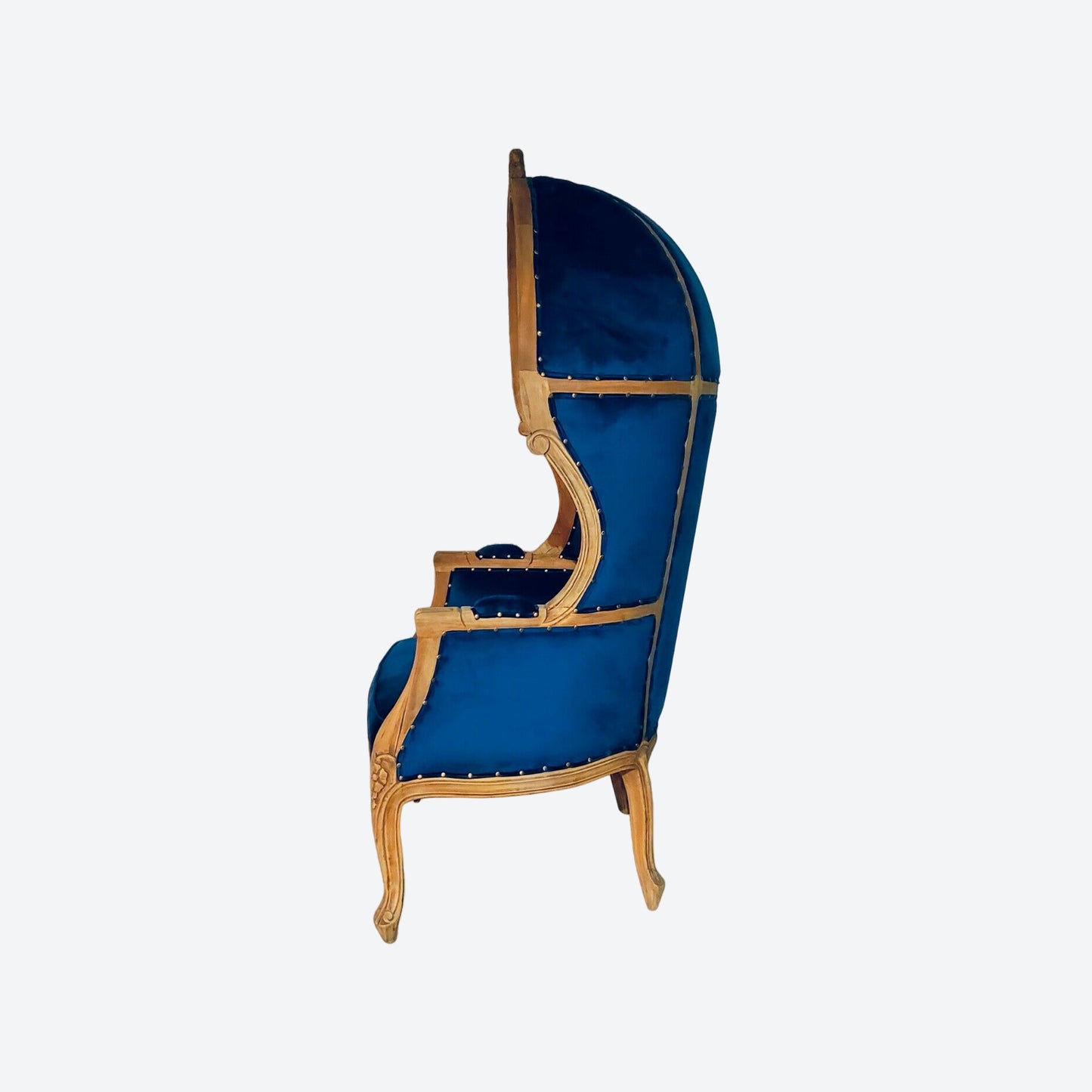 VELVET UMBRELLA/BALLOON CEDAR WOOD CHAIR (NATURAL) - AU- SKU 1003