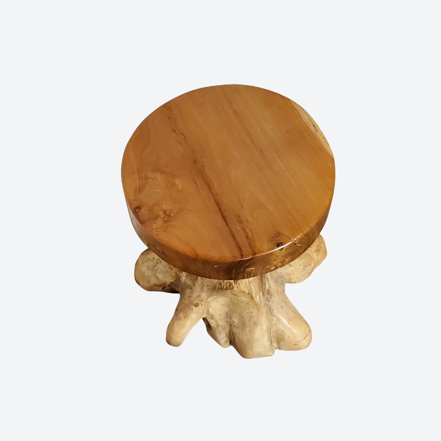 Teak Root Accent  Stool (Round)- SK (SKU 1004)