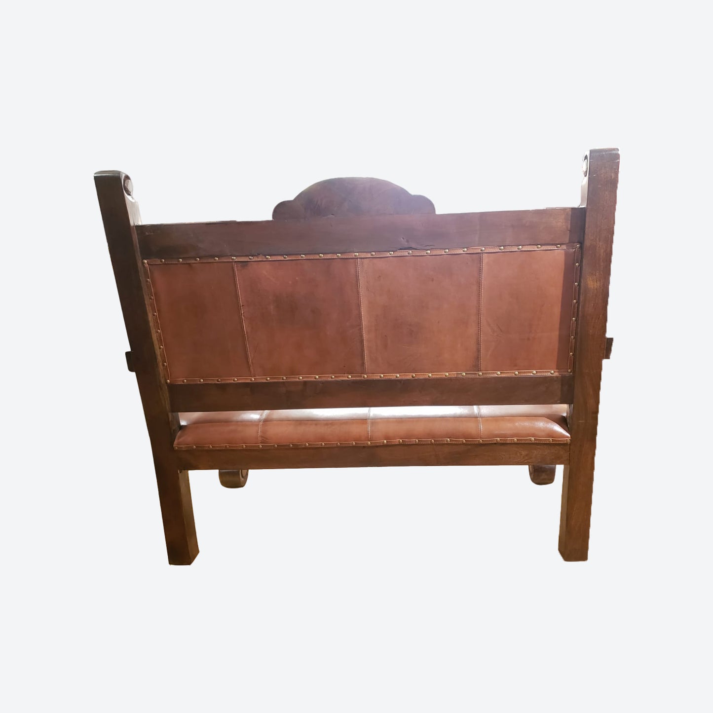 Mesquite Genuine COWHIDE THREE SEATER SOFA-SK -SKU 1043