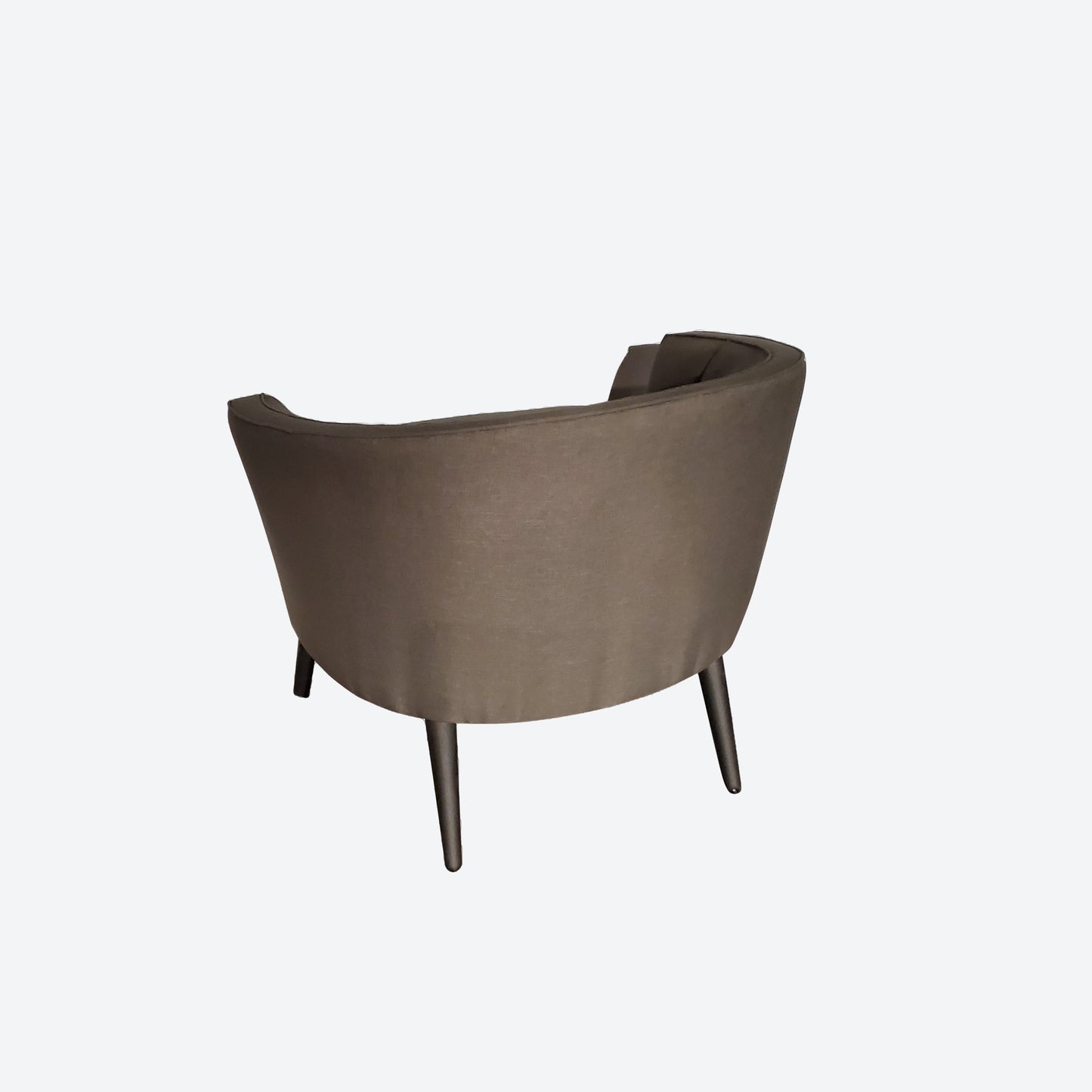 MID CENTURY MODERN LIGHT GRAY SOFA/ ACCENTS CHAIR WITH CEDAR LEGS -SK -SKU 1051