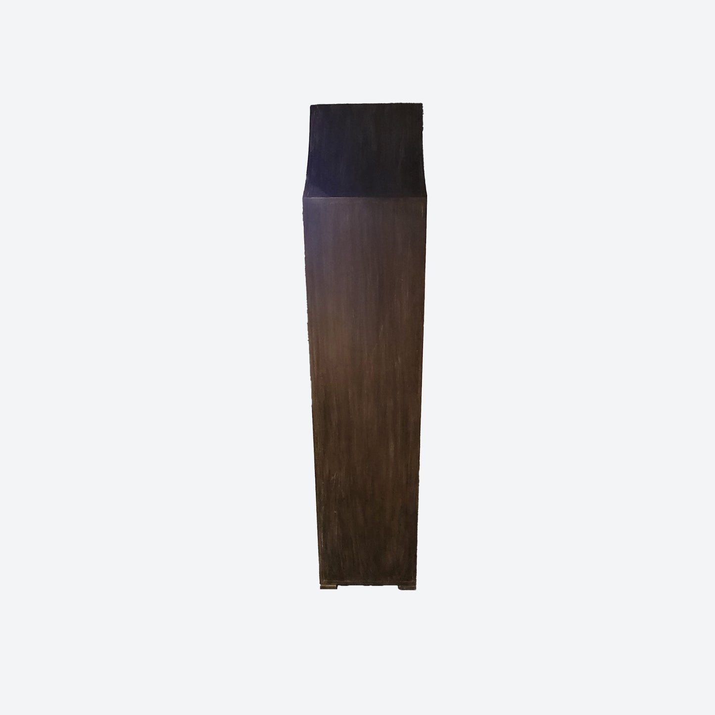 Dark GRAY CEDAR WOOD WINE/ CERMAICS CABINET WITH Chandelier -SK - SKU 1062