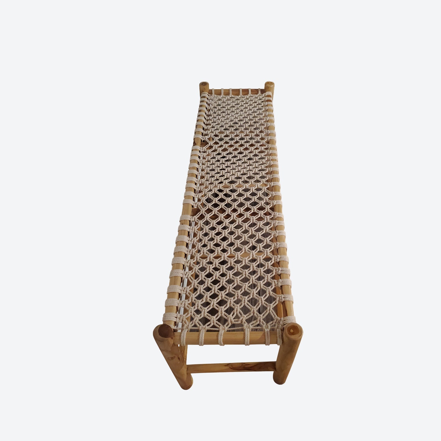 Bamboo Rope Bench - SK- SKU1178