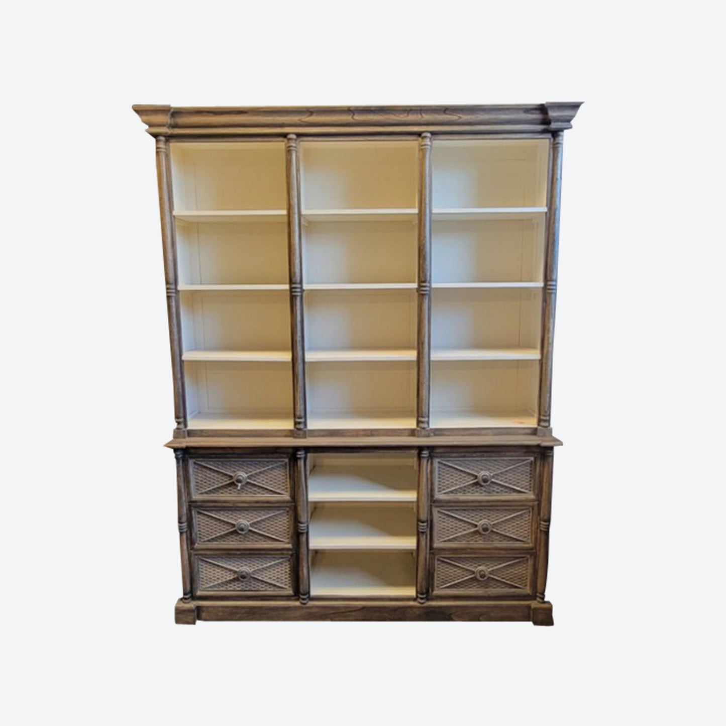 Dark GRAY CEDAR WOOD CABINET - SK- SKU 1002