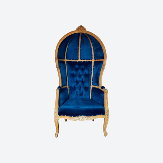 VELVET UMBRELLA/BALLOON CEDAR WOOD CHAIR (NATURAL) - AU- SKU 1003