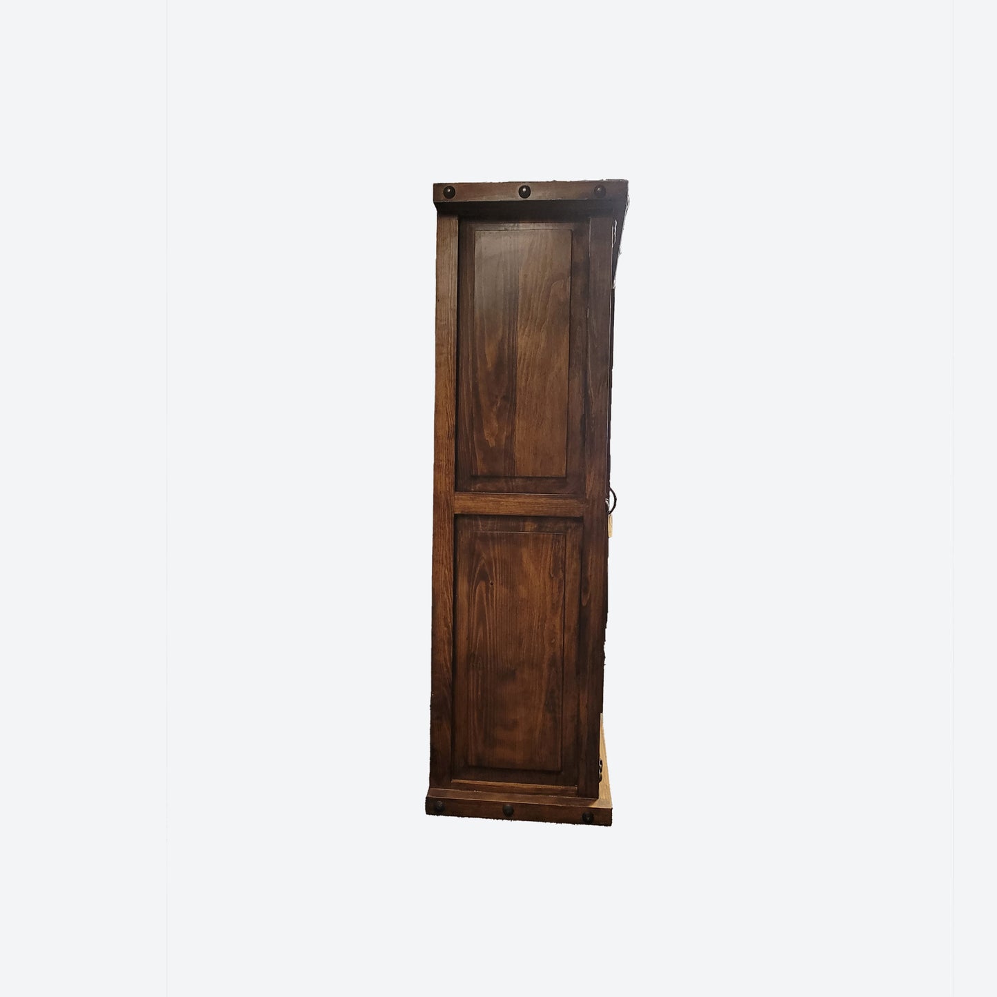 BROWN Mesquite  WOOD CLOSET WITH HAMMERED ACCENTS- SK (SKU1009)