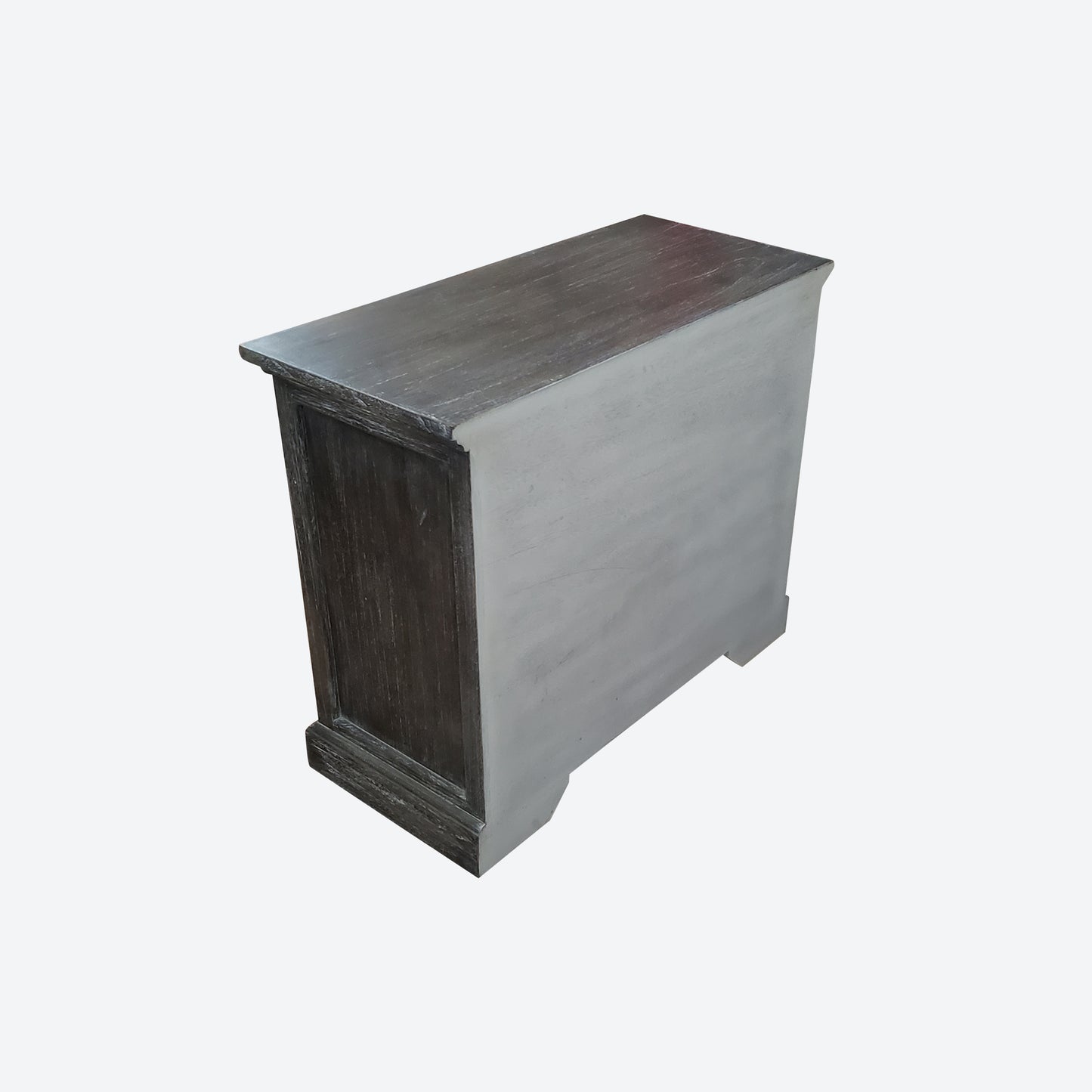 MID CENTURY MODERN GRAY LINEAR CABINET WITH DRAWERS - SK - SKU 1012