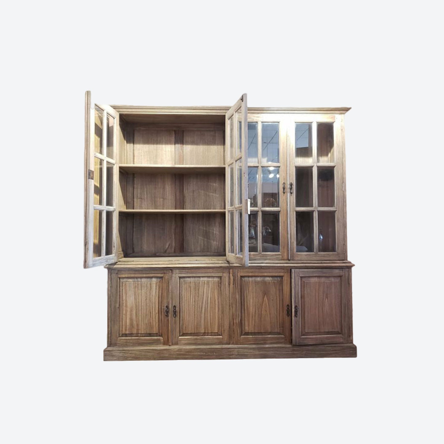 LIGHT GRAY WINE/ PORCELAIN CABINET WITH LOCKS -SK (SKU 1015)