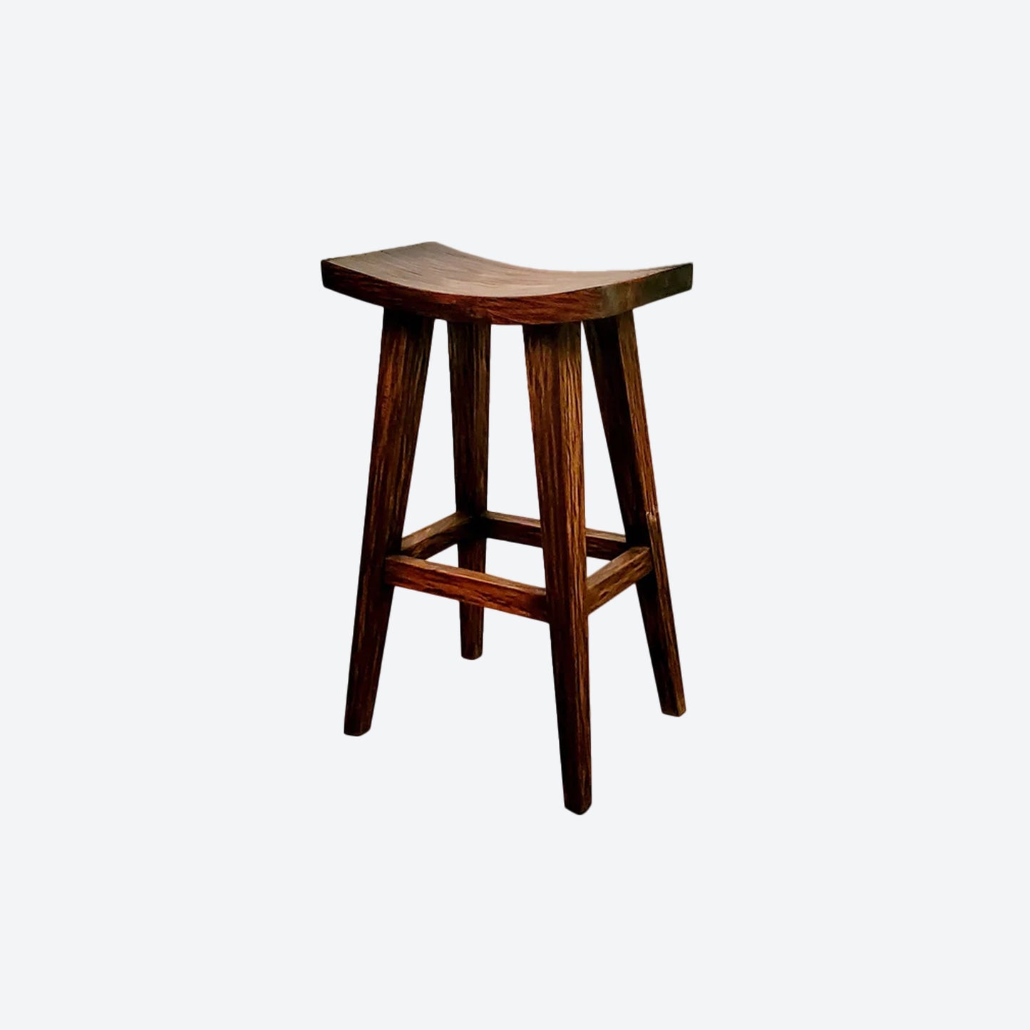 TEAK WOOD BAR STOOL [BACKLESS] - SK- SKU 1019