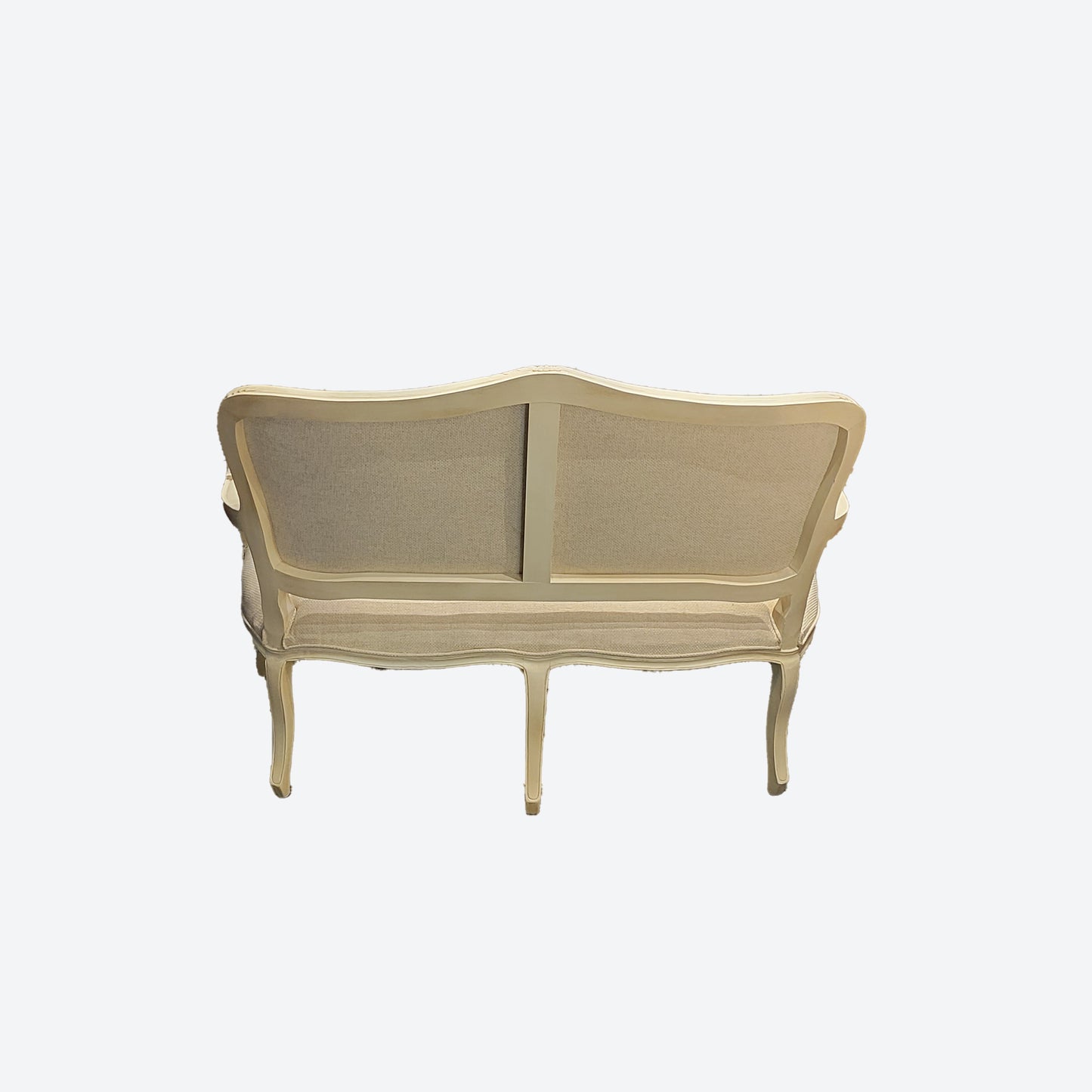 ORGANIC CANVAS FABRIC CEDAR WOOD WITH WHITE TRIM [PARIS] -SK- SKU 1024