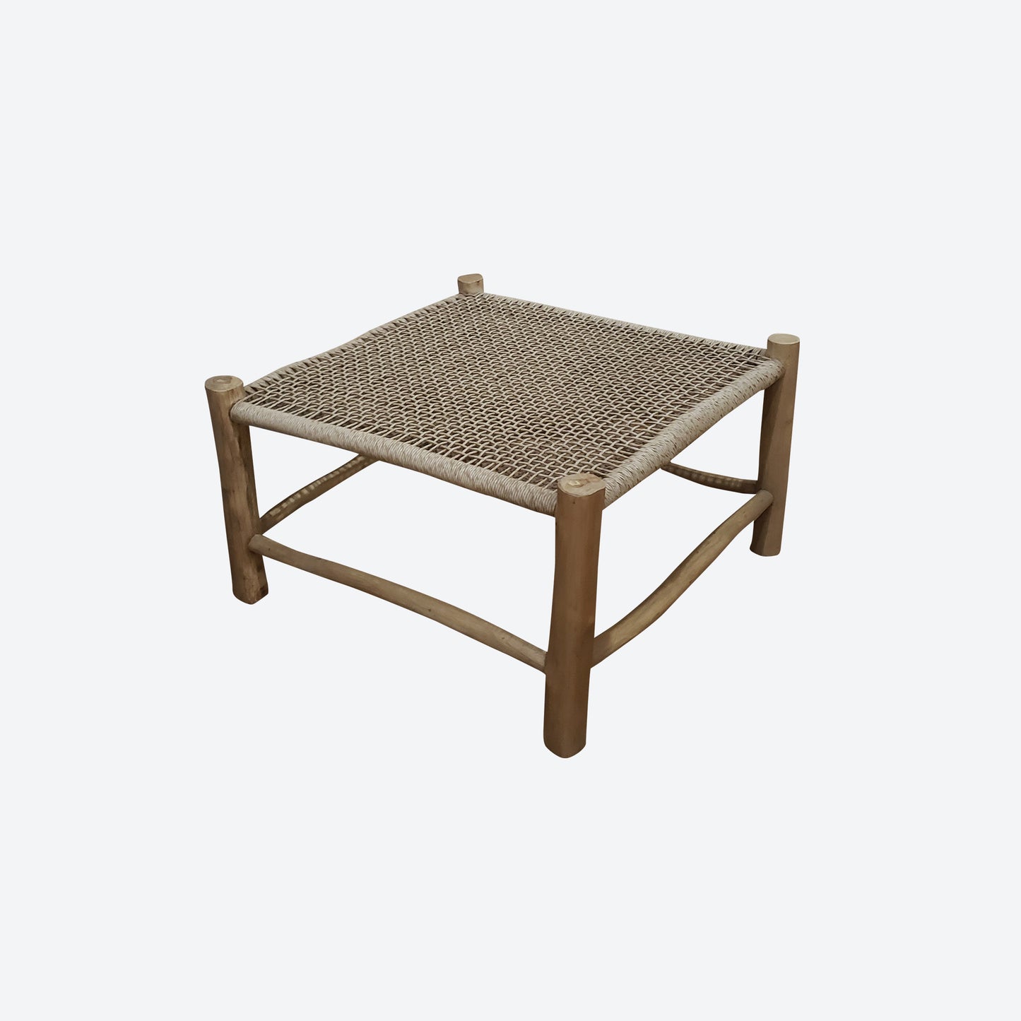 RATTAN SQUARE BAMBOO WOOD CENTER TABLE - SK- SKU 1026