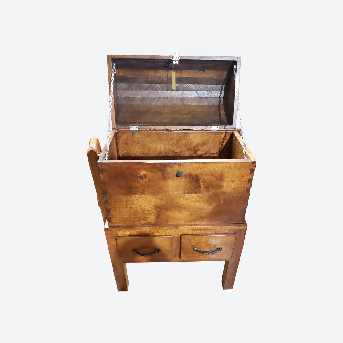 Mesquite   WOOD CHEST CABINET WITH DRAWERS -SK- SKU 1045