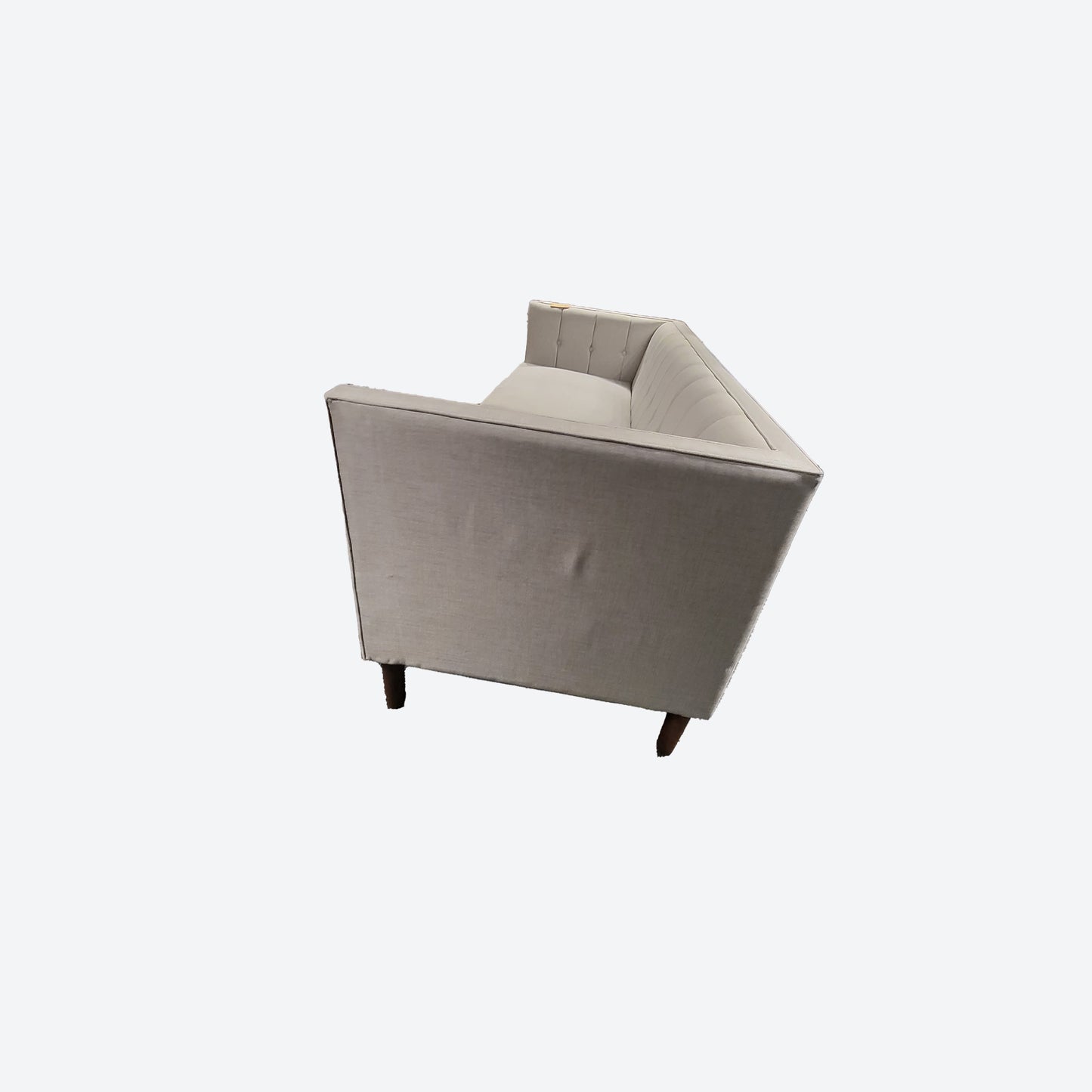 Light Gray MODERN TUFTED FABRIC SOFA WITH CEDAR WOOD [3 SEATER] -SK- SKU 1050