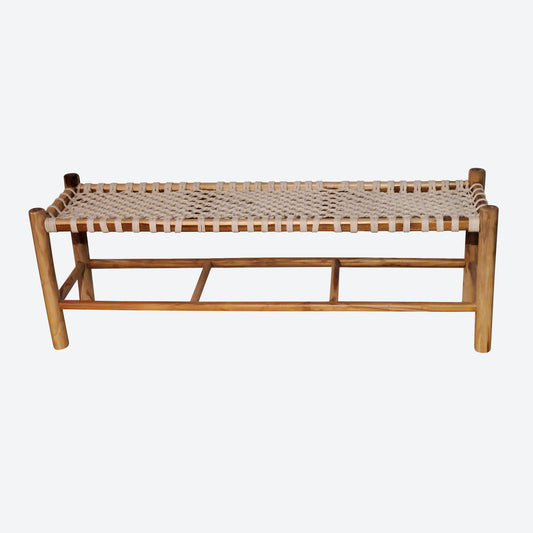 Bamboo Rope Bench - SK- SKU1178