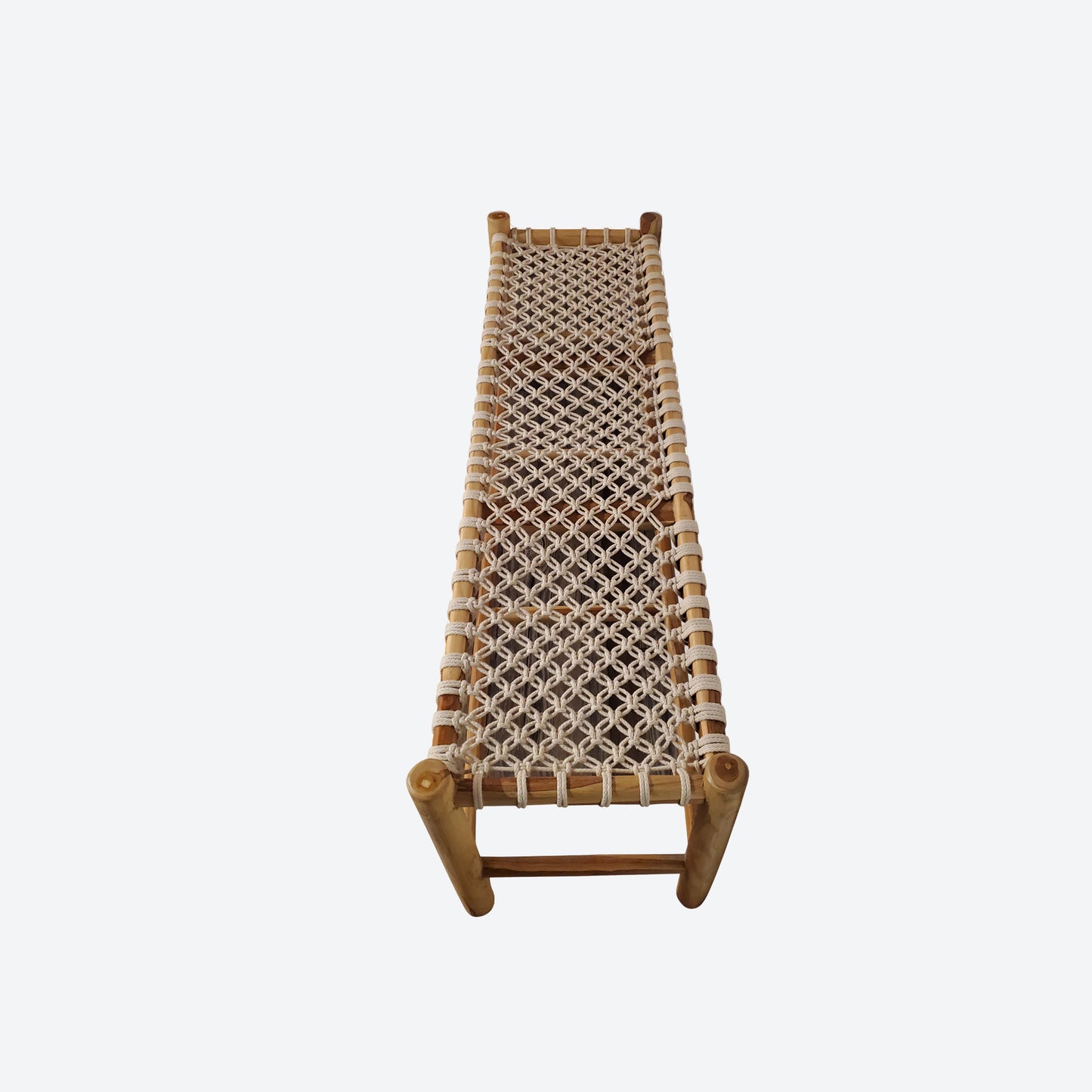 Bamboo Rope Bench - SK- SKU1178