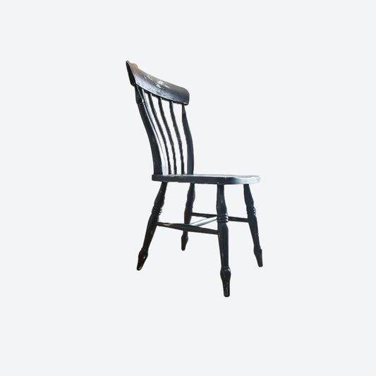 Round Rustic Cedar Wood Dining Table Set ( TABLE ONLY = $745) With 6 Black Rustic Cedar Wood Chairs -SK (SKU 1108)