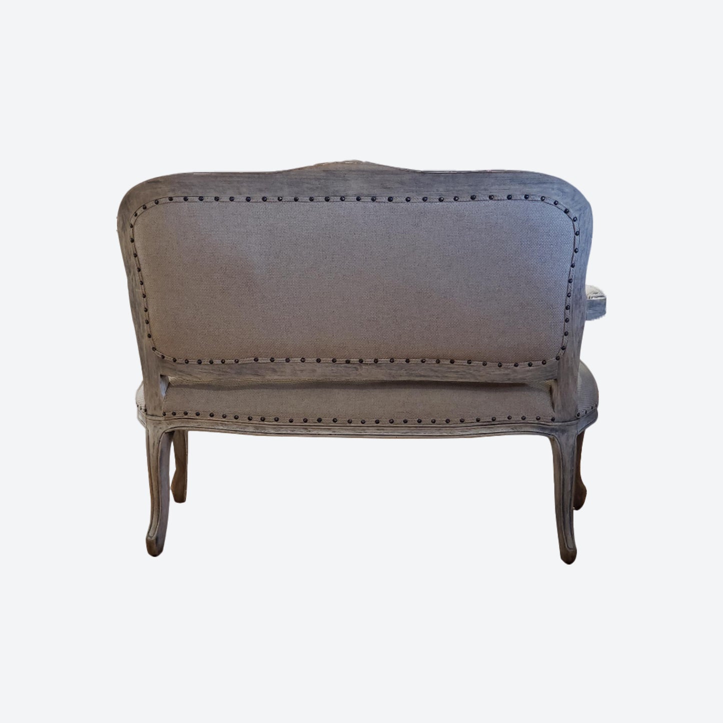 ORGANIC CANVAS FABRIC [Non Tufted]  2 SEATER FRENCH SETTEE -SK- SKU 1110